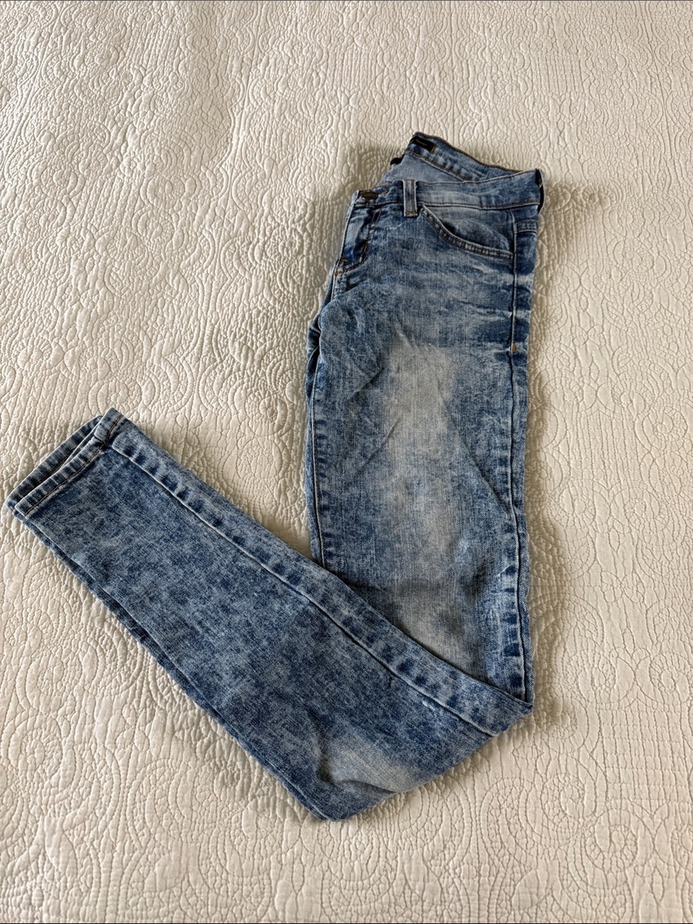 Flying Monkey Acid Washed Skinny Jeans